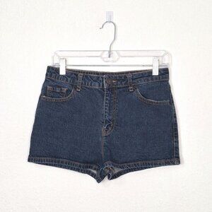 BDG Denim Shorts Erin High Rise 5 Pocket Shortie Sz 29W Dark Wash Western